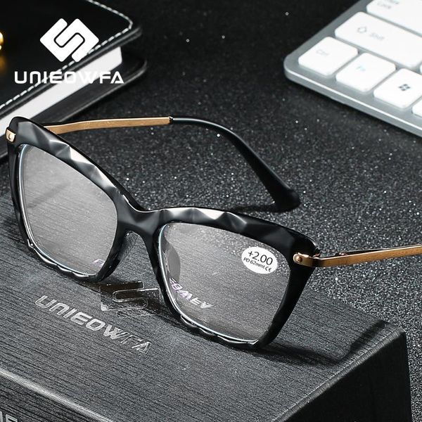 

retro cat eye reading glasses for sight women optical presbyopic eyeglasses diopter female tr90 vintage spectacles +1 +2 +3 +4, White;black