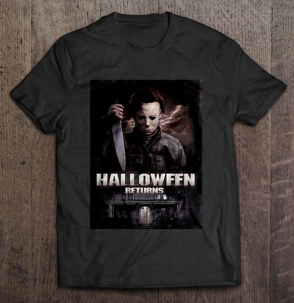 

хэллоуин возвращается майкл майерс мужчины t-shirt s-3xl