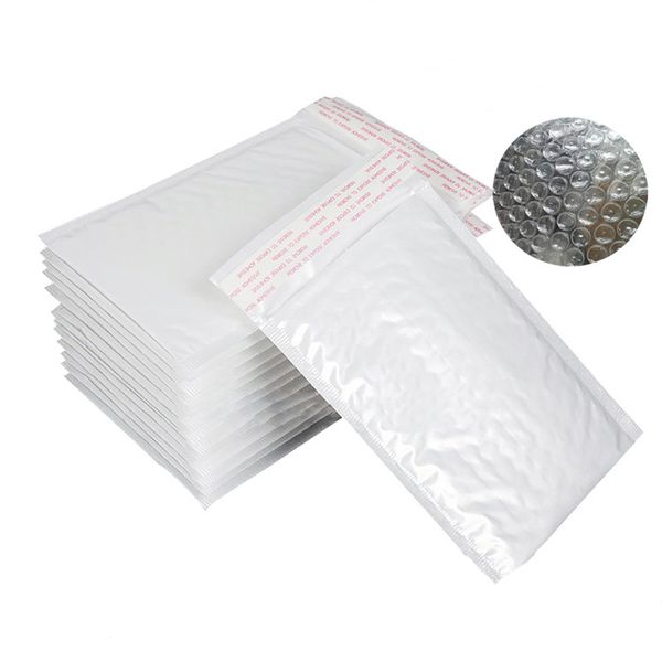 

gift wrap 10pcs/lot 110*130mm bubble mailers padded envelopes packaging bags white pearl film envelope courier