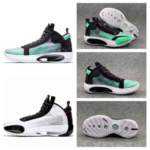 

2020 men 34 eclipse snow leopard basketball shoes 34s xxxiv blue void green black metallic silver sports shoes mens sneakers