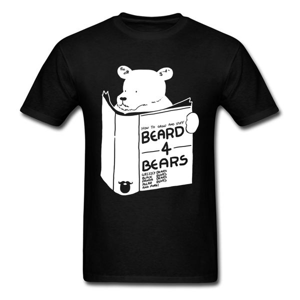 

kawaii t-shirts beard for bears comfortable tees slim fit crew neck fashion t-shirt for student new arrival street tees funny