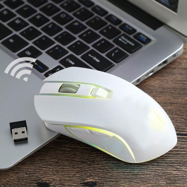 

# 2400dpi 6 buttons rechargeable x9 wireless silent led backlit usb optical ergonomic gaming mouse for computer pc laptop