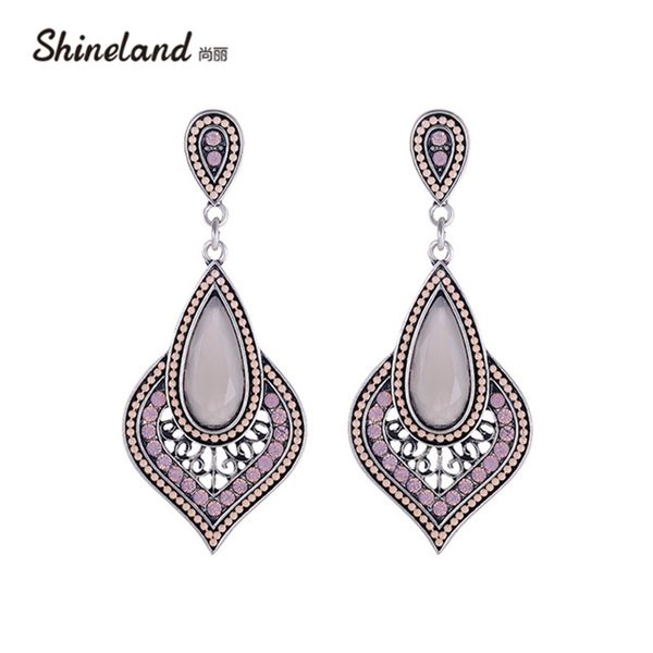 

dangle & chandelier summer fashion charm ethnic silver gold oval love multicolor bead large bohemia style drop earrings for women gifts