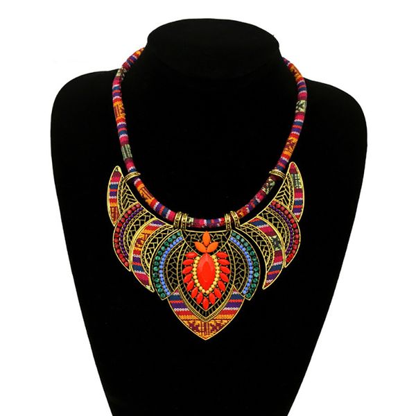 

pendant necklaces ethnic boho necklace jewelry for women bohemia hyperbole pendent fashion girl alloy drop, Silver