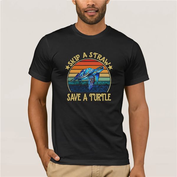 

skip a straw save a turtle vintage shirt