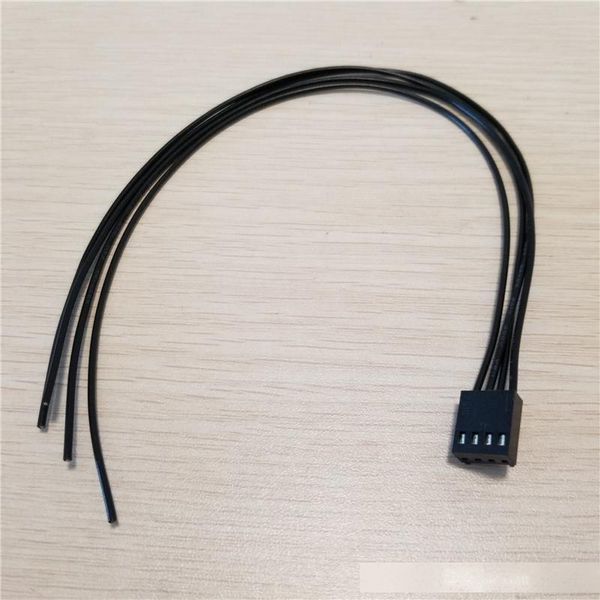 

10pcs/lot dupont adapter plug 4pin to 4 x diy cable data power floppy cable for pc diy black 25cm