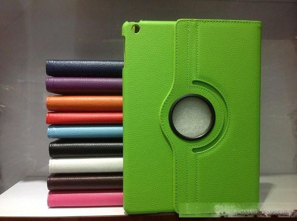 

100pcs for ipad pro 9.7 air3 air 2 3 4 5 6 7 mini 4 magnetic 360 rotating leather case smart cover stand