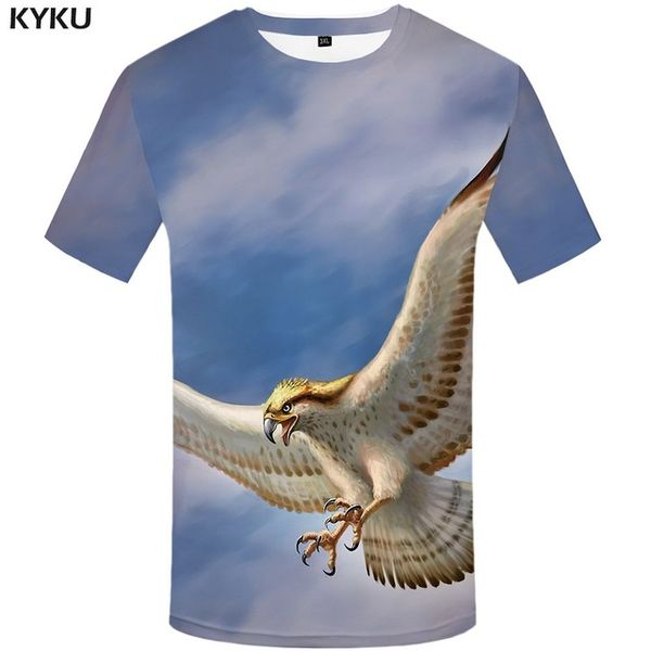 

bear men animal punk rock black cool summer 3d print shirts horror humor plus size men clothing