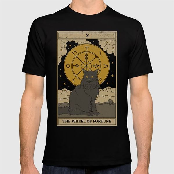 

the wheel of fortune t shirt cat tarot kitten tarot card tarot deck pet astrology horoscope zodiac