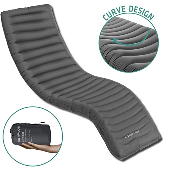 

outdoor pads trekology sleeping pad inflatable camping mat ultralight backpacking mats compact lightweight inflating air insulated