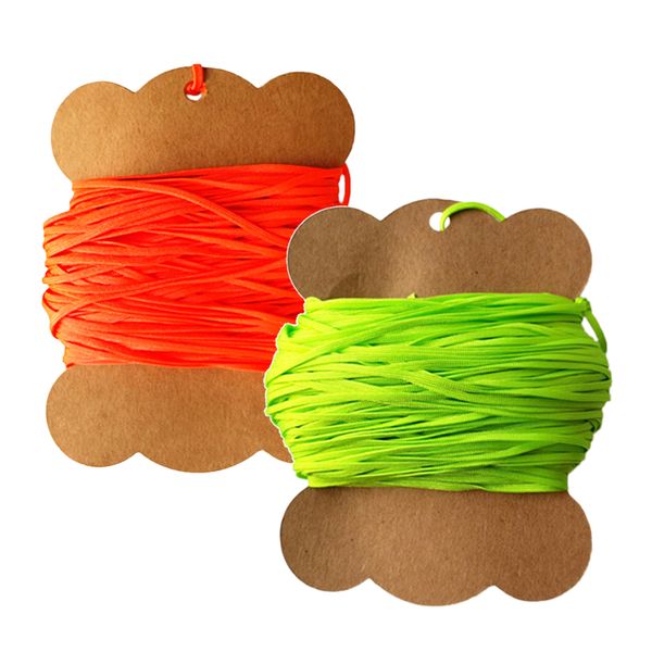 

2pcs durable high strength flat line for scuba dive 30m/50m orange & green