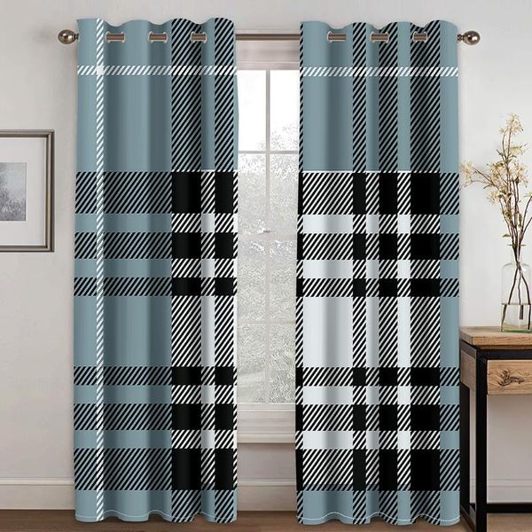 

home simple style striped print curtain living room bedroom curtain home decoration bedroom