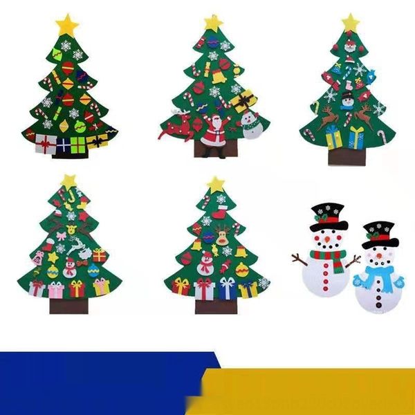 

felt christmas diy non-woven tree decorative pendant children's diy non-woven christmas tree flag pulling 07hkq
