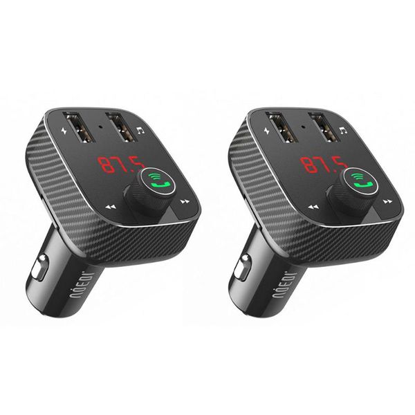 

bluetooth fm transmitter wireless modulator hands car kit tf card u disk mp3 music player usb charger with microphone