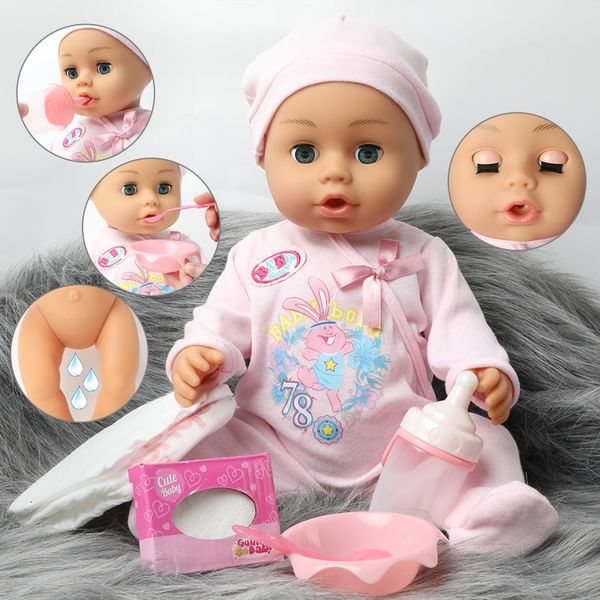 

46cm lifelike bebe reborn waterproof 18 inch realistic full soft silicone baby doll clothes hat set boneca for kids toys
