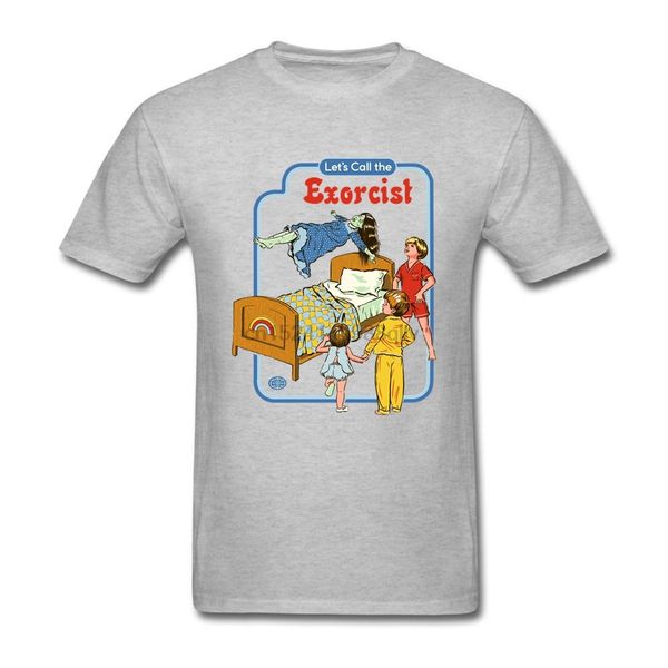 

geek men t-shirt let call the exorcist short sleeve cotton o-neck t shirt for shirt