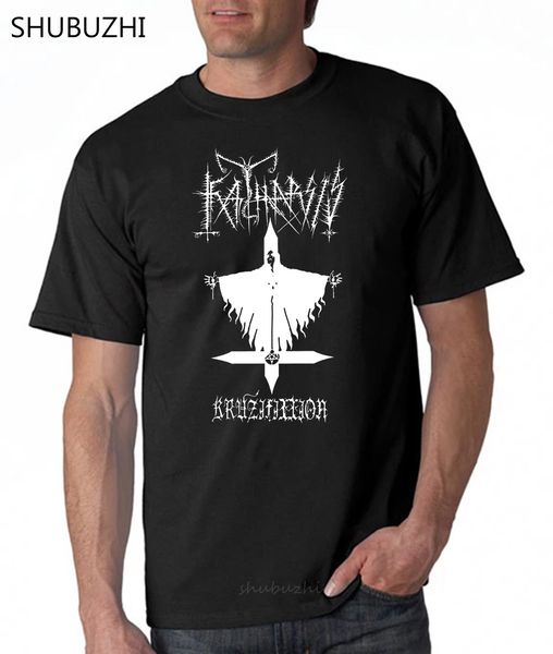 

katharsis - kruzifixxion рубашка moonblood teinatanblood beherit антого богохульство мужчину бренд teeshirt мужчины хлопок лето тенниска