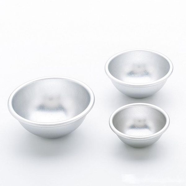 

aluminum alloy cake baking tool round football modelling decorate aluminum mold spherical semi circle mould silvery