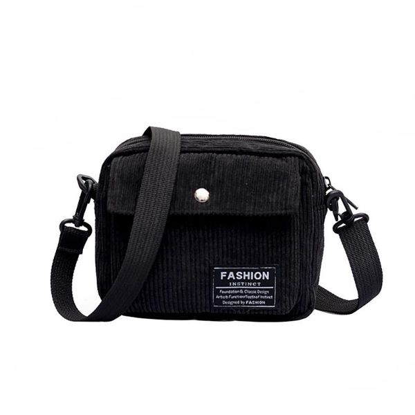 

#25 new bags for women canvas single shoulder messenger bag small square bag corduroy messenger shoulder satchel 2020