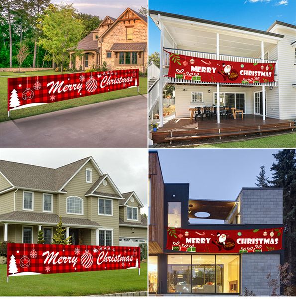 

dhl shipping santa claus outdoor banner merry christmas flags decoration for home christmas ornaments flag new year aha1308