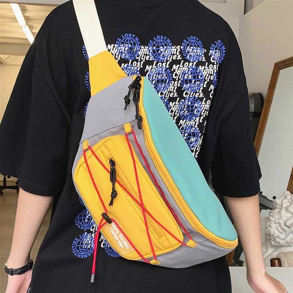 

chest bag large capacity japanese fashion brand messenger bag student shoulder diagonal sports waist multi-function