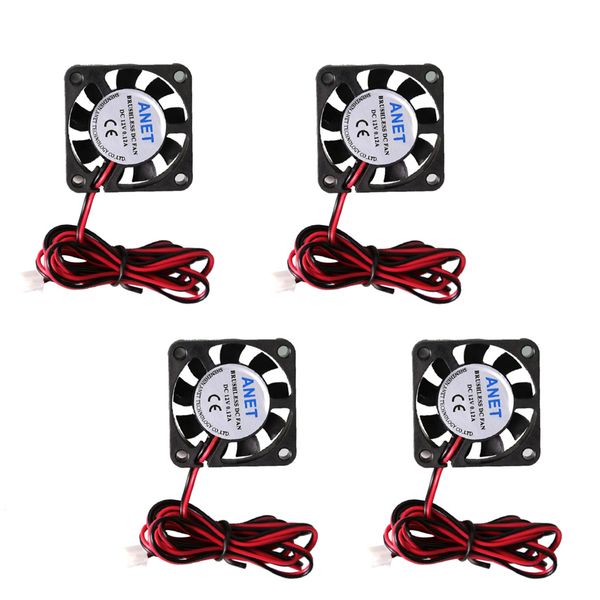 

4pcs silent 12v 40mmx40mmx10mm 4010 dc brushless cooling fan for 3d printer