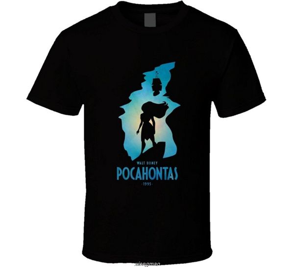 

funny men t-shirt fashion pocahontas t shirt summer casual clothing tee