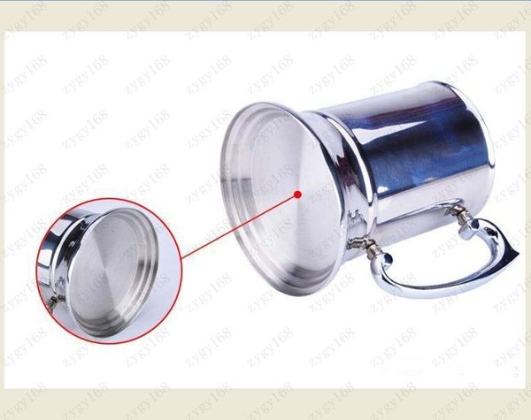 

16 ounce double wall stainless steel tankard ,beer mug, , mirror finish ing