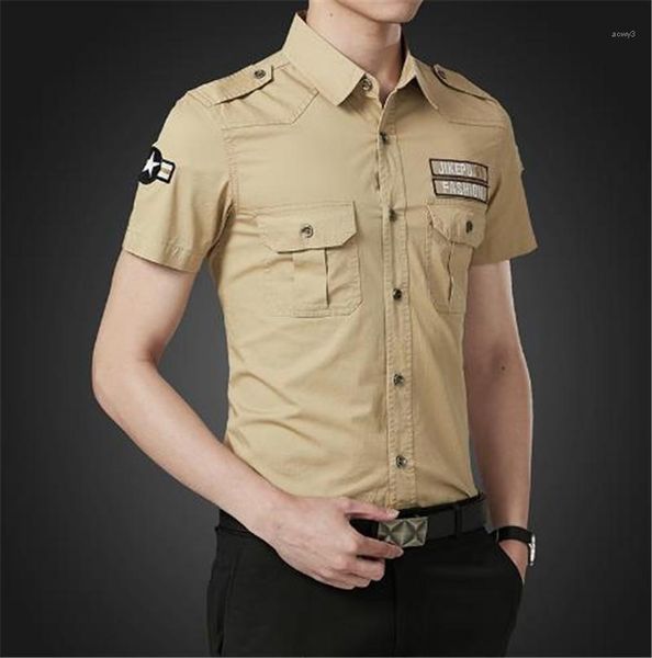 

solid color shirts prockets turn dowen clooar short sleeve fashion homme clothing fashion casual appaarel 5xl mens summer, White;black