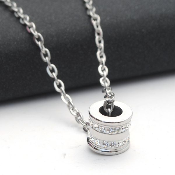 

10pcs stainless steel couple geometric round circle necklace men women lovers love fashion personality gift necklace jewelry, Silver