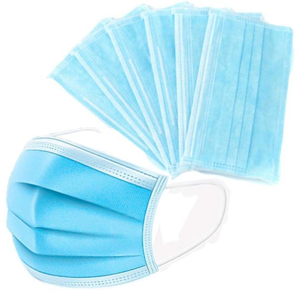 

mask mascherine maske disposable masque face dust 3 layers mouth masks cover non woven soft breathable du1