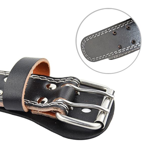 

leather weightlifting belt gym fitness crossifit dumbbell barbell powerlifting back support power training weight lifting belt, Black;gray