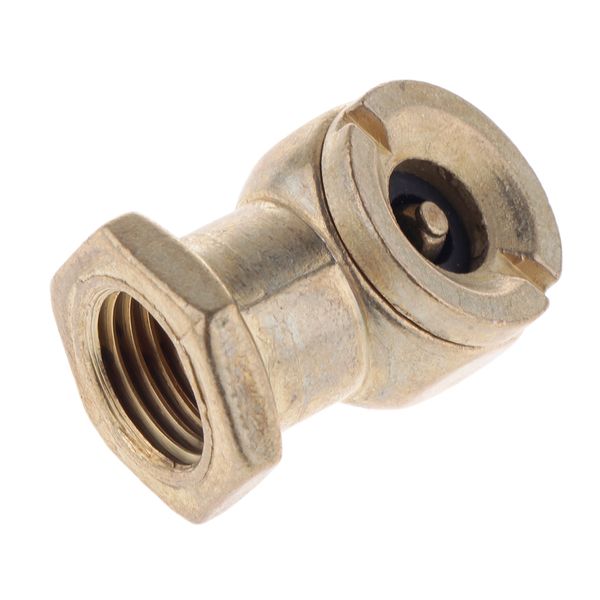 

alloy 1/4\" female npt air chuck brass ball with shutoff valve insert gold