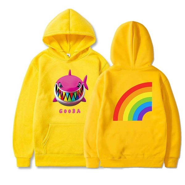 

6ix9ine hoodies gooba rainbow streetwear hiphop rapper long sleeve velvet warm soft pullovers sweatshirts, Black