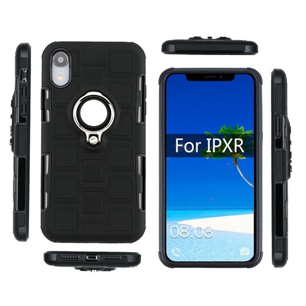 

2 in 1 magnetic ring holder phone case tup pc cover for iphone 11 pro max xs max