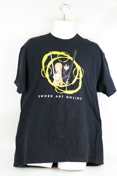 

sword art online medium t-shirt asuna kirito kirigaya kazuto sao cosplay anime