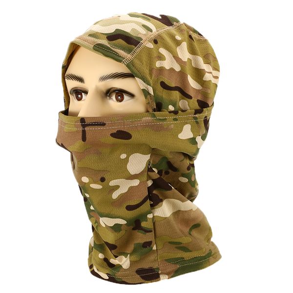

multicam cp камуфляж балаклава полная маска для лица велосипед wargame армии прохладный caps liner tactical cap, Black
