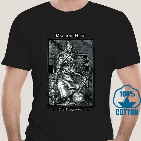 

4094a machine head the blackening black t shirt cotton all sizes s 5xl