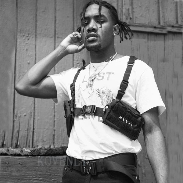 

hip-hop tactical chest bag men chest rig function nylon tactical bags outdoor punk vest bag male waist pack kanye
