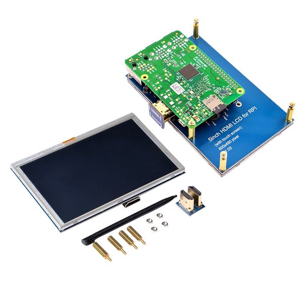 

5 inch lcd touch screen 800x480 hdmi tft for raspberry pi