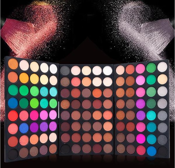 

120 colors eyeshadow palette 3 in1 color board makeup palette set highly pigmented glitter metallic matte shimmer natural ultra eye shadow