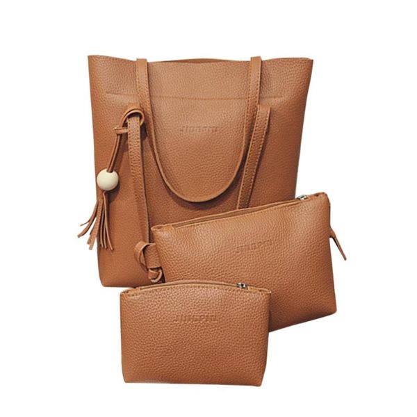 

ocardian retro bag fashion women elegant tassels leather zipper composite bags shoulder bag crossbody clutch wallet