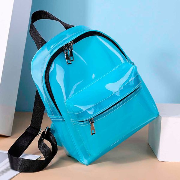 

holographic backpack women mini travel backpack school bags for teenage girls silver laser transparent waterproof backpacks#30