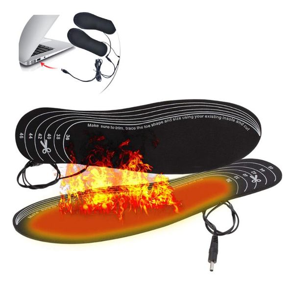 

usb electric heated insoles women men heating shoe insole winter warm insoles for shoes boots heater warm foot pads insert