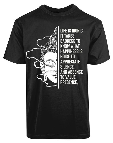 

life is ironic budism spiritulism meditation matra yoga appreciate t-shirt(1