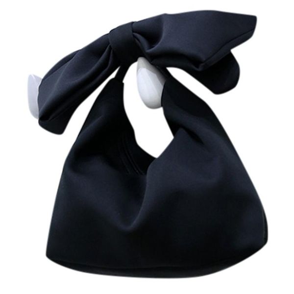 

women's concave shoulder bag female cartoon bowknot cute space cotton clutch ladies shopping coin purse handbag student bags