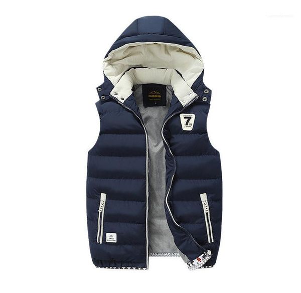 

homme outerwear with zipper winter mens cardigan vest slim solid color sleeveless casual mens coats fashion, Black