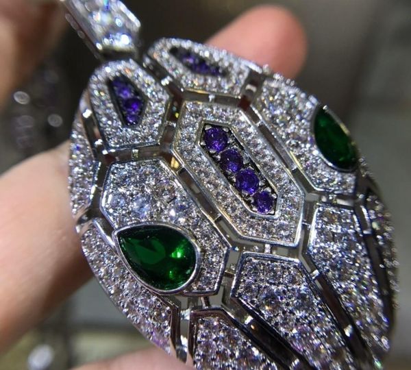 

ms. necklace purple zircon snake temptation and glamorous to pay tribute to its beast and present the unique charm of the11, Silver