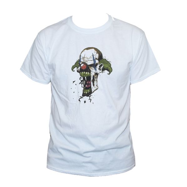 

2019 design 2019 shipping evil clown skull t shirt pennywise horror tattoo goth graphic tee s m l xl xxl 2019 round neck man
