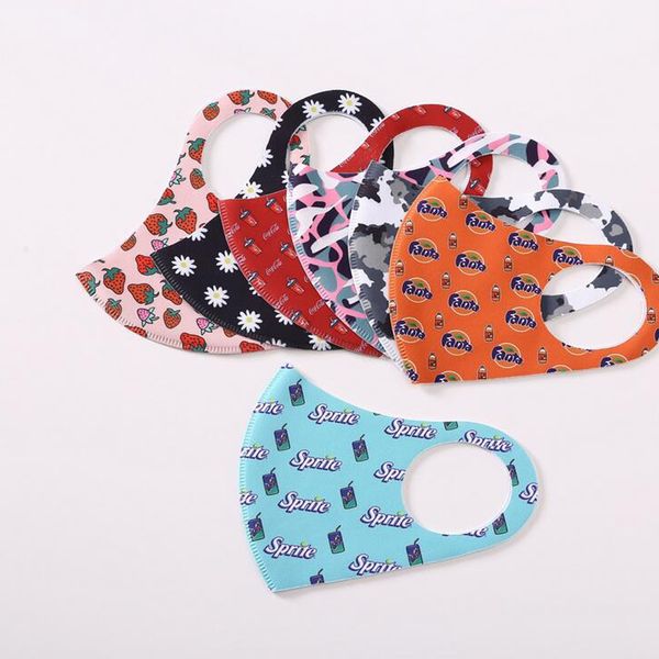

Adlut Fashion Designer Face Masks Luxury Mask Washable Cloth Dustproof Respirator Outdoor Cycling butterfly Flower Print Masks for adult